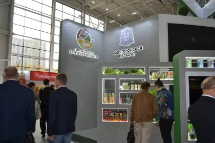 Более 40 предприятий АПК представили свою продукцию на стенде Нижегородской области на выставке «Золотая осень-2025»